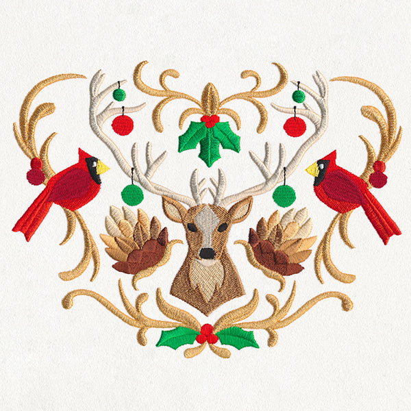 Folksy Christmas Crest
