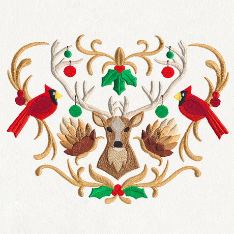 Folksy Christmas Crest