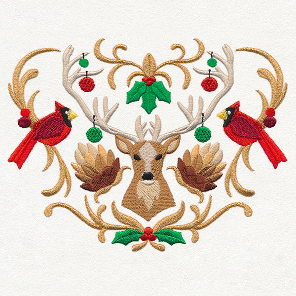 Folksy Christmas Crest