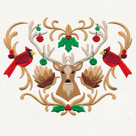 Folksy Christmas Crest