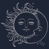 Vintage Celestial - Sun and Moon