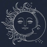 Vintage Celestial - Sun and Moon