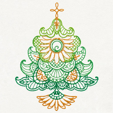 Delicate December - Christmas Tree (Thick Thread)