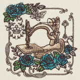 Parisian Sewing Machine and Roses