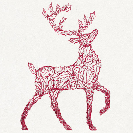 Holly Reindeer