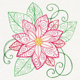 Yuletide Spirals - Poinsettia