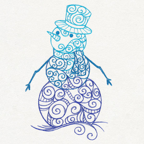 Yuletide Spirals - Snowman