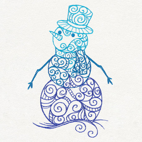 Yuletide Spirals - Snowman