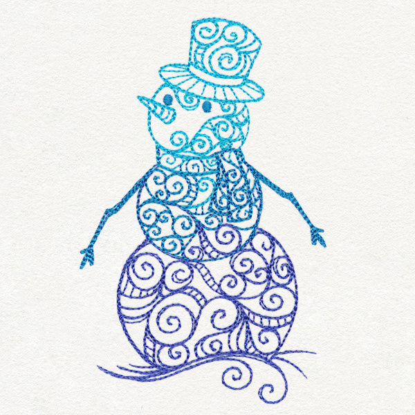 Yuletide Spirals - Snowman