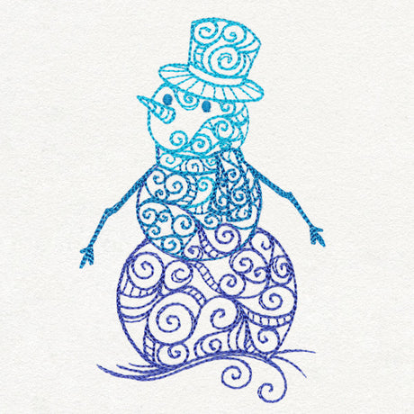 Yuletide Spirals - Snowman