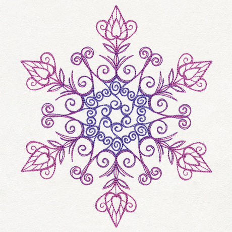 Yuletide Spirals - Snowflake