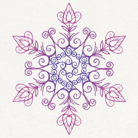 Yuletide Spirals - Snowflake