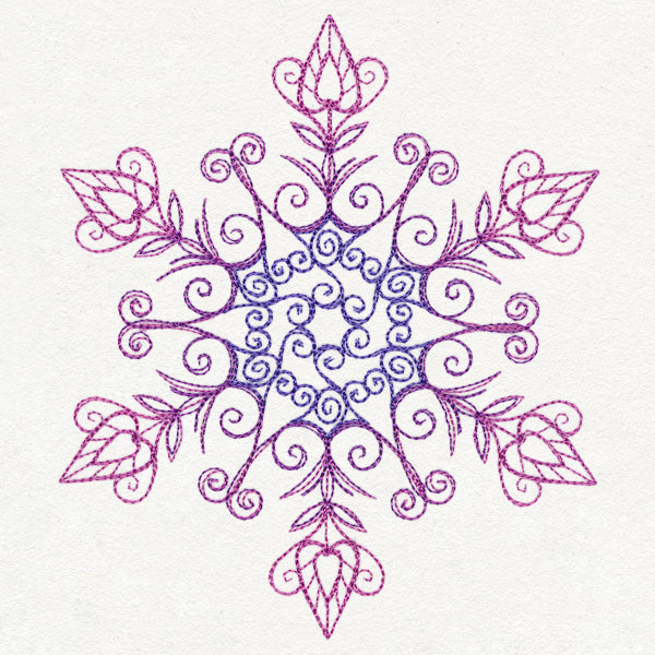 Yuletide Spirals - Snowflake