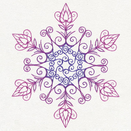 Yuletide Spirals - Snowflake
