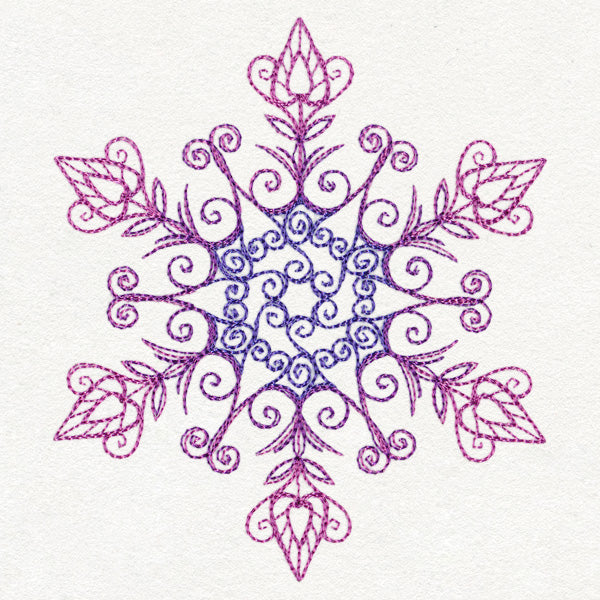 Yuletide Spirals - Snowflake