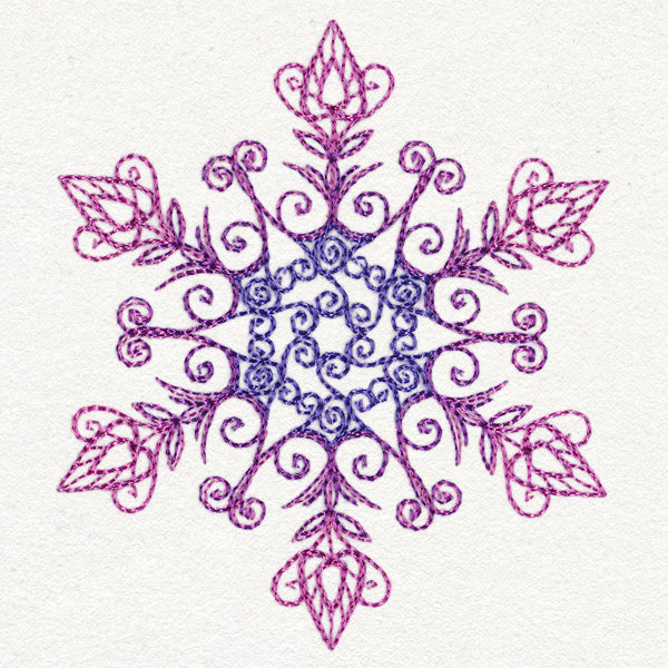 Yuletide Spirals - Snowflake