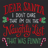 I Don't Care That I'm On the Naughty List