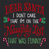 I Don't Care That I'm On the Naughty List