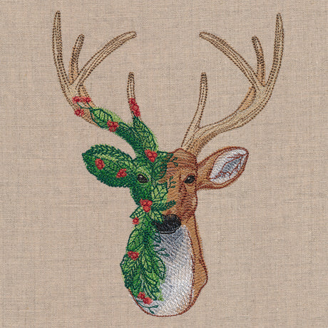Deer in Holly