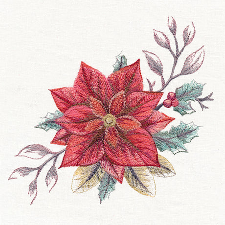 Frosted Poinsettia