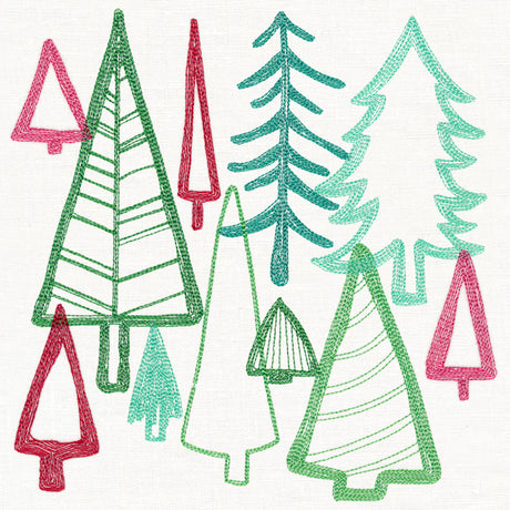 Merry Modern Tree Collage