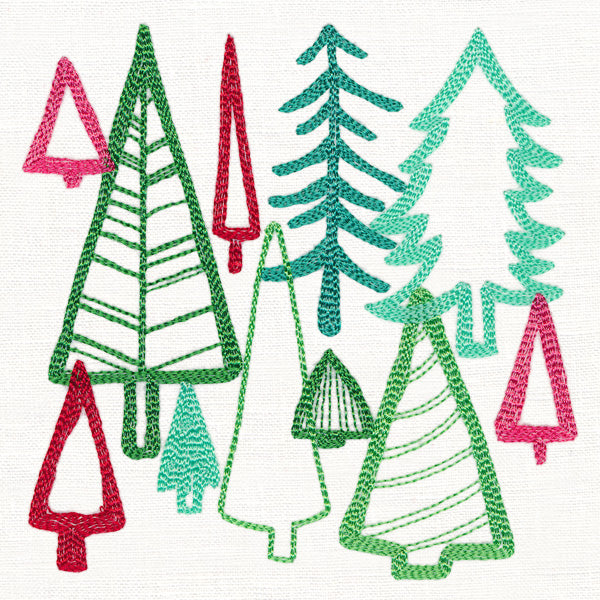Merry Modern Tree Collage