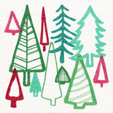 Merry Modern Tree Collage