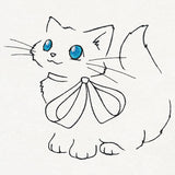 Meowy Christmas Cat with Bow