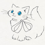 Meowy Christmas Cat with Bow