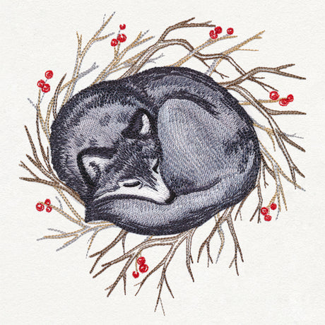 Cozy Winter Wolf