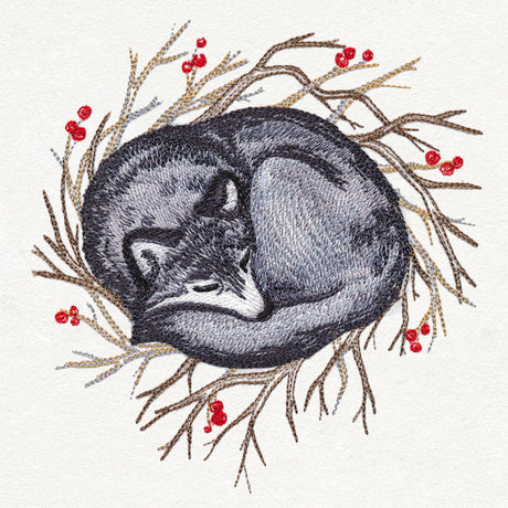 Cozy Winter Wolf