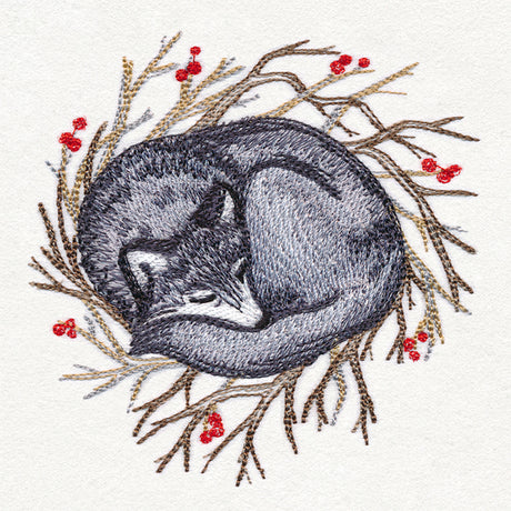 Cozy Winter Wolf