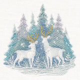 Snowfall Stillness Deer