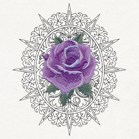 Sunburst Rose Cameo