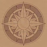 Trapunto Sun Medallion
