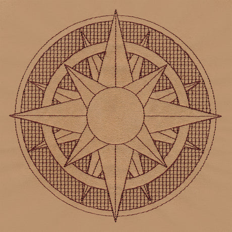 Trapunto Sun Medallion