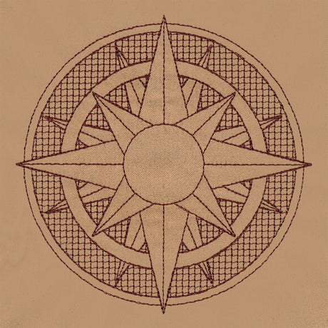 Trapunto Sun Medallion