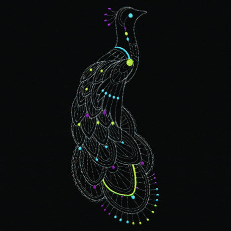 Delicate Boho Peacock
