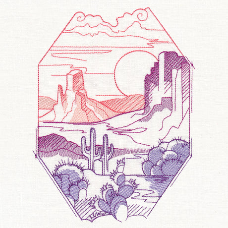 Desert Scene Window