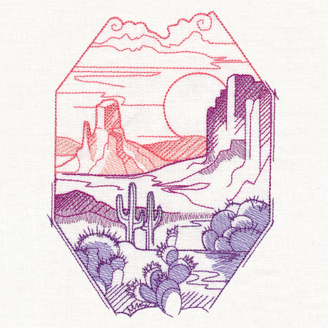 Desert Scene Window
