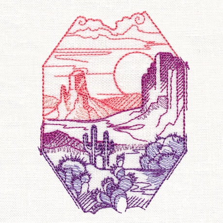 Desert Scene Window