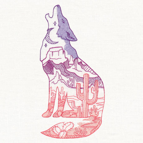 Desert Scene Coyote