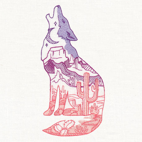 Desert Scene Coyote