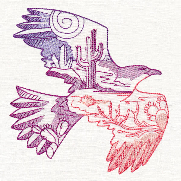 Desert Scene Hawk