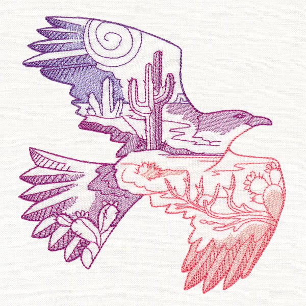 Desert Scene Hawk