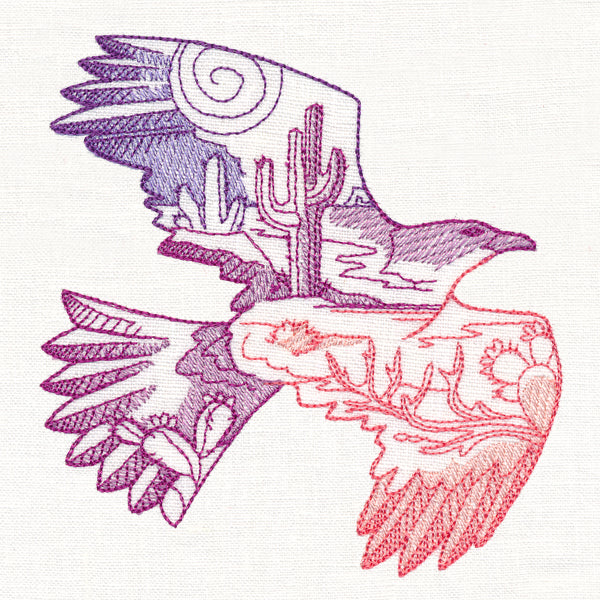 Desert Scene Hawk