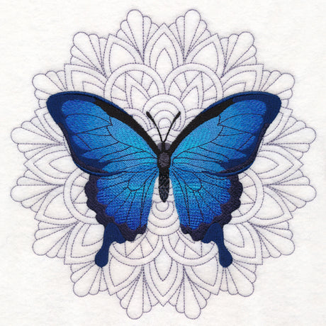 Blue Morpho Mandala Medallion