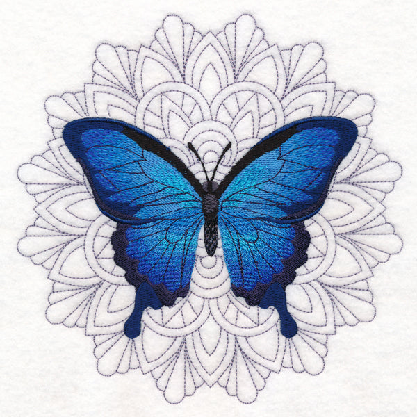Blue Morpho Mandala Medallion