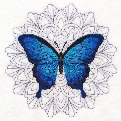 Blue Morpho Mandala Medallion