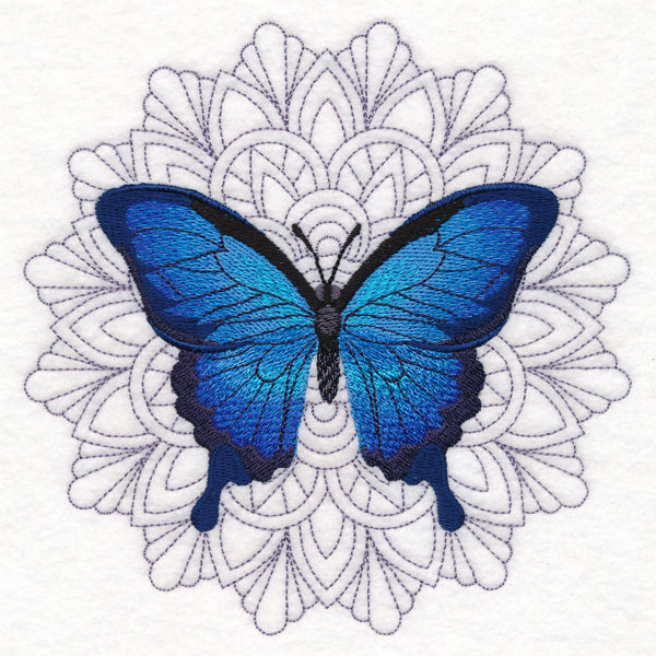 Blue Morpho Mandala Medallion